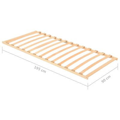 vidaXL Lamelový rošt postele s 13 lamelami 90 x 200 cm