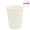 vidaXL Pap&iacute;rov&eacute; kel&iacute;mky na k&aacute;vu 1000 pcs 8oz 200ml b&iacute;l&eacute;