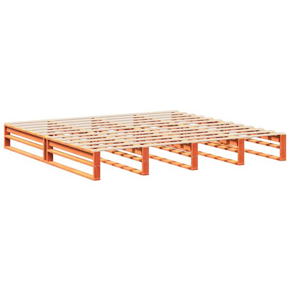 vidaXL Postel bez matrace voskově hněd&aacute; 200 x 200 cm masivn&iacute; borovice