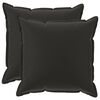 vidaXL Povlak na pol&scaron;t&aacute;ř 2 ks HOUTEN Čern&aacute; 80 x 80 cm Polyester