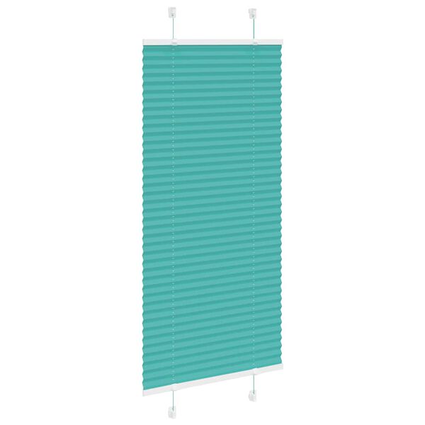 vidaXL Plisovan&aacute; roleta Benz&iacute;nov&aacute; zelen&aacute; 60x150 cm &Scaron;&iacute;řka l&aacute;tky 59,4 cm