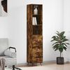 vidaXL Skř&iacute;ň highboard kouřov&yacute; dub 34,5 x 34 x 180 cm kompozitn&iacute; dřevo