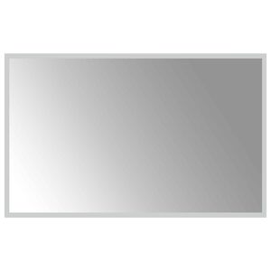 vidaXL LED koupelnov&eacute; zrcadlo Transparentn&iacute; 80 x 50 cm tvrzen&eacute; sklo