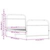 vidaXL R&aacute;m postele bez matrace 107x203 cm dub sonoma kompozitn&iacute; dřevo