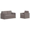 vidaXL Set pohovek 2 ks Taupe textil