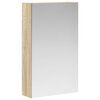 vidaXL Koupelnov&aacute; zrcadlov&aacute; skř&iacute;ň Sonoma dub 30 x 10,5 x 50 cm