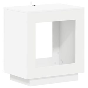 vidaXL Bočn&iacute; stůl B&iacute;l&aacute; 60 x 40 x 65 cm Kompozitn&iacute; dřevo