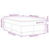 vidaXL Postel s boxspringem Kr&eacute;mov&aacute; a b&iacute;l&aacute; 120 x 190 cm