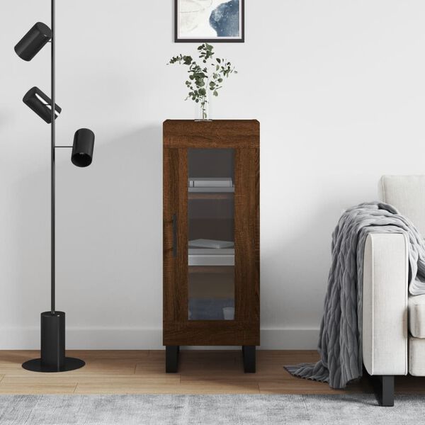 vidaXL Př&iacute;born&iacute;k Hněd&yacute; dub 34,5 x 34 x 90 cm kompozitn&iacute; dřevo