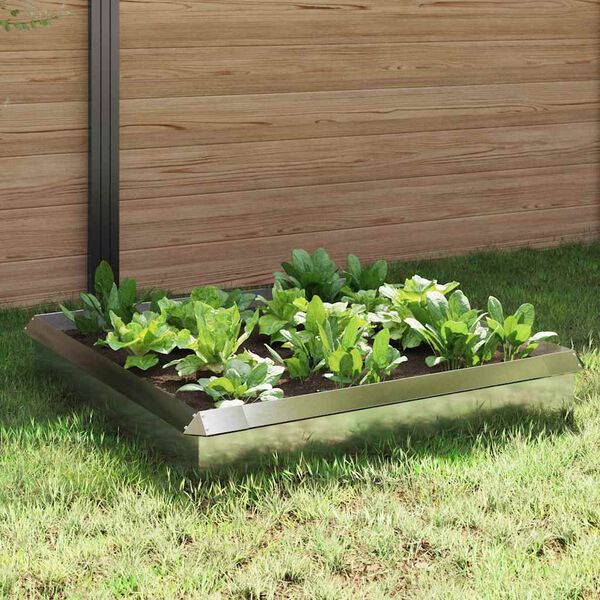 vidaXL Hlemýžďová oplocení 8 pcs Stříbrná Nerezová ocel