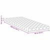 vidaXL Matrace B&iacute;l&aacute; 90 x 200 cm Žak&aacute;rov&aacute; tkanina