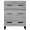 vidaXL Skř&iacute;ň highboard &scaron;ed&aacute; sonoma 69,5 x 34 x 180 cm kompozitn&iacute; dřevo