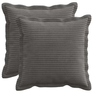 vidaXL Povlak na pol&scaron;t&aacute;ř 2 ks HOUTEN Tmavě &scaron;ed&aacute; 30 x 30 cm man&scaron;estr
