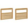 vidaXL Modul opěrek 2 pcs B&iacute;l&aacute; 79 x 6 x 61 cm Masivn&iacute; ak&aacute;tov&eacute; dřevo