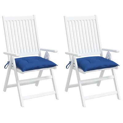 vidaXL Podušky na židli 2 ks modré 50 x 50 x 7 cm oxfordská látka