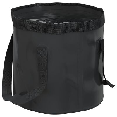 vidaXL Skládací kbelíky 2 ks černé 20 l PVC