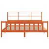 vidaXL Postel s knihovnou bez matrace 200 x 200 cm masivn&iacute; borovice