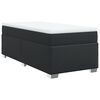 vidaXL Box spring postel s matrac&iacute; čern&aacute; 90x190 cm uměl&aacute; kůže