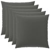 vidaXL Povlak na pol&scaron;t&aacute;ř 6 pcs HEERLEN Antracitov&aacute; 80 x 80 cm