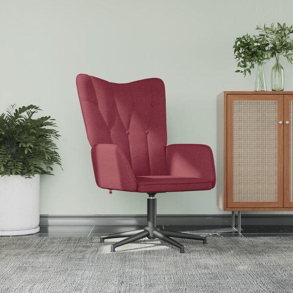 vidaXL Relaxačn&iacute; židle v&iacute;nov&aacute; textil