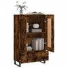 vidaXL Skř&iacute;ň highboard kouřov&yacute; dub 69,5 x 31 x 115 cm kompozitn&iacute; dřevo