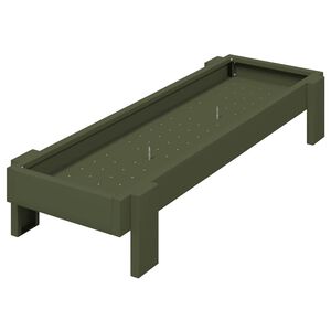 vidaXL Krmn&yacute; žlab pro kuře Olivově zelen&aacute; 80 x 28 x 13.5 cm