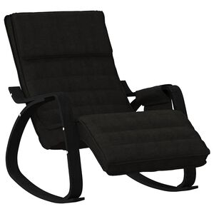 vidaXL Houpac&iacute; křeslo čern&eacute; textil