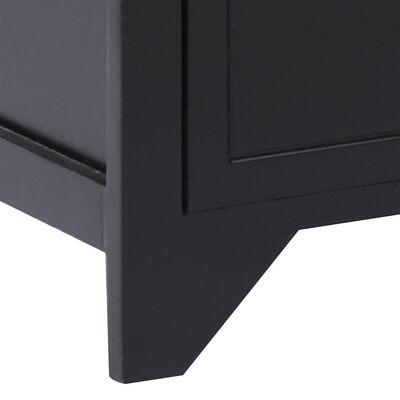 vidaXL TV stolek černý 108 x 30 x 40 cm masivní dřevo pavlovnie