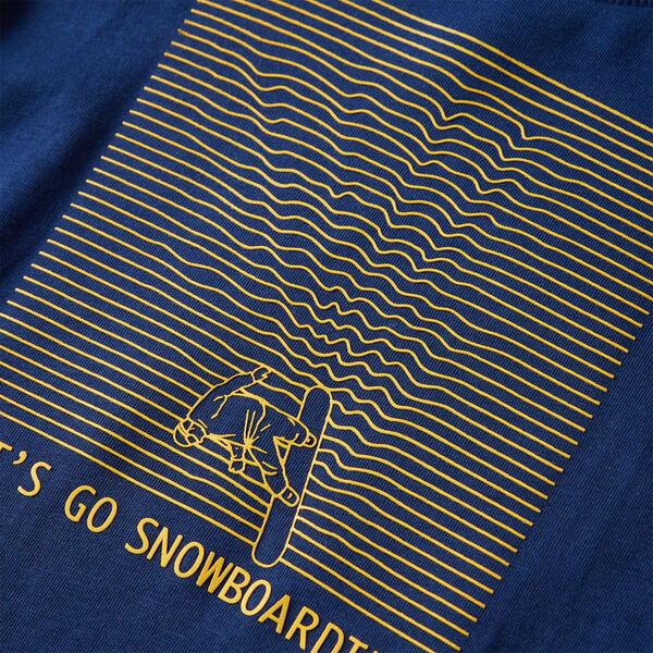 Dětsk&eacute; tričko s dlouh&yacute;m ruk&aacute;vem n&aacute;mořnicky modr&eacute; 140