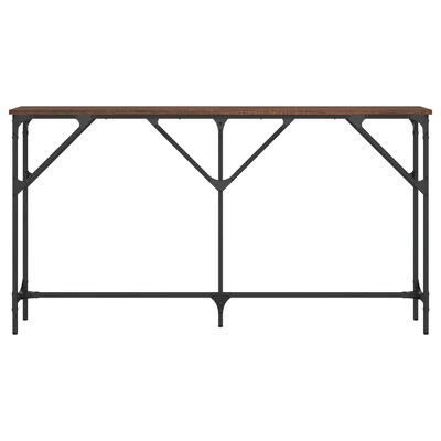 vidaXL Konzolový stolek hnědý dub 140 x 23 x 75 cm kompozitní dřevo