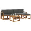 vidaXL Venkovn&iacute; pohovkov&aacute; souprava 6 pcs Přirozen&aacute; a Anthracitov&aacute;