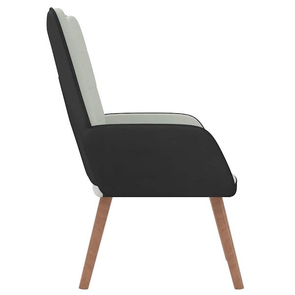 vidaXL Relaxačn&iacute; křeslo světle &scaron;ed&eacute; samet a PVC