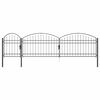 vidaXL Br&aacute;na do zahrady s klenut&yacute;m vrcholem ASSEN 500 x 75 cm Ocel