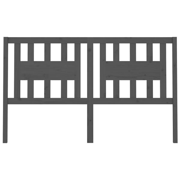 vidaXL Čelo postele &scaron;ed&eacute; 206 x 4 x 100 cm masivn&iacute; borovice