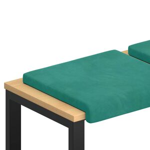 vidaXL Pol&scaron;t&aacute;ř na lavici 2 ks Samet Tyrkysov&aacute; Hloubka 35 cm