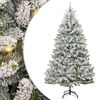 vidaXL Uměl&yacute; v&aacute;nočn&iacute; stromeček 240 cm 300 LED Tepl&aacute; b&iacute;l&aacute; PVC a ocel