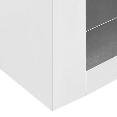 vidaXL Nástěnná kuchyňská skříňka 90 x 40 x 50 cm nerezová ocel