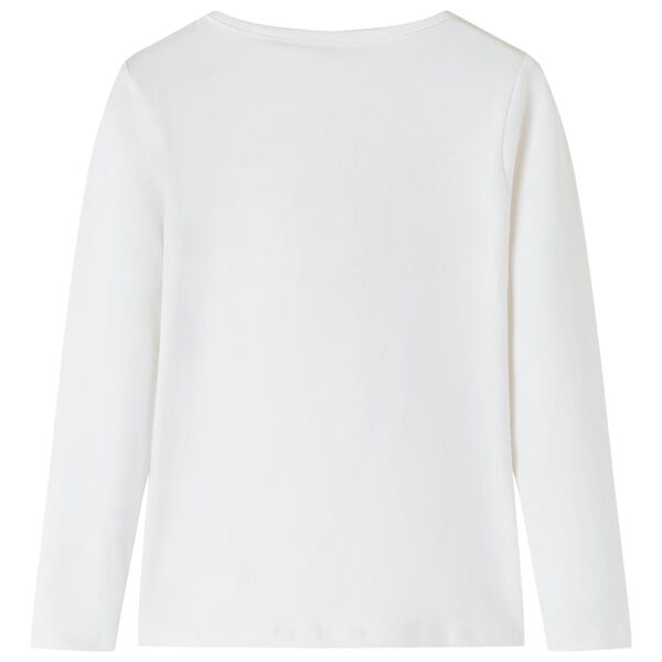 Dětsk&eacute; tričko s dlouh&yacute;m ruk&aacute;vem ecru 104