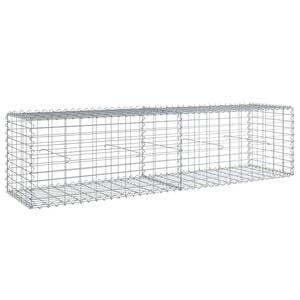 vidaXL Gabionov&yacute; ko&scaron; s v&iacute;kem 200 x 50 x 50 cm pozinkovan&eacute; železo