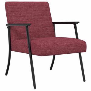 vidaXL křeslo V&iacute;no Červen&eacute; 59 x 75 x 78 cm textil