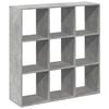 vidaXL Knihovna/děl&iacute;c&iacute; stěna betonově &scaron;ed&aacute; 102x29x103,5 cm kompozit