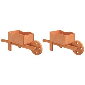 vidaXL Truhl&iacute;ky ve tvaru kolečka 2 ks 47 x 15 x 19 cm masivn&iacute; jedle