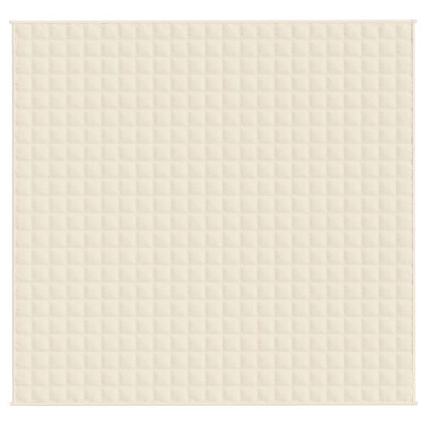 vidaXL Z&aacute;těžov&aacute; deka světle kr&eacute;mov&aacute; 220 x 240 cm 11 kg textil