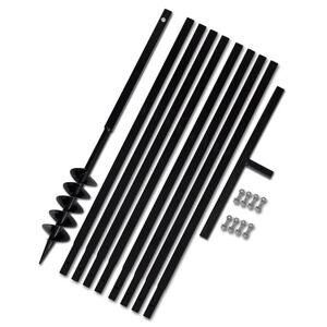 Zemn&iacute; vrt&aacute;k s rukojet&iacute; 100 mm, s n&aacute;stavci 9 m, ocel