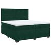 vidaXL Box spring postel s matrac&iacute; tmavě zelen&aacute; 200x200 cm samet