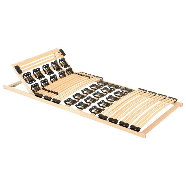 vidaXL Ro&scaron;t postele s 38 lamelami polohovac&iacute; čelo 80 x 200 cm