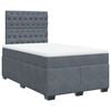 vidaXL Box spring postel s matrac&iacute; tmavě &scaron;ed&yacute; 120x190 cm samet