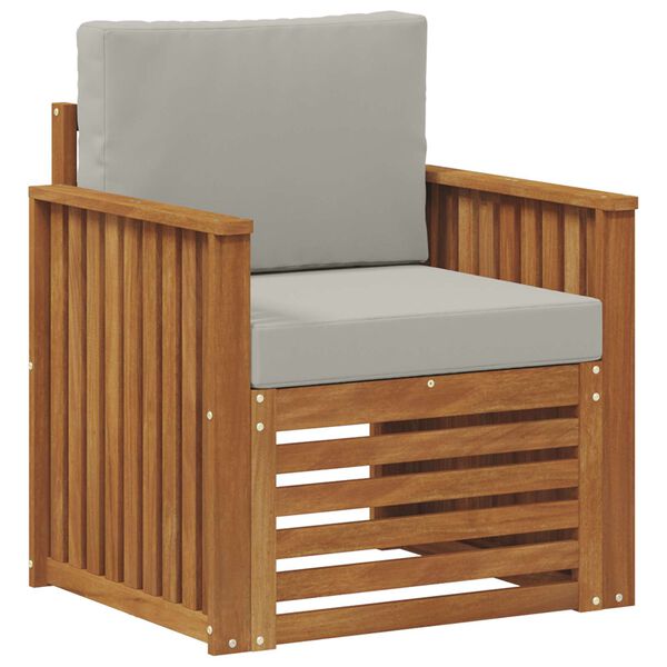 vidaXL Venkovn&iacute; pohovkov&aacute; souprava Masivn&iacute; ak&aacute;ciov&eacute; dřevo a polyester