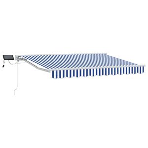 vidaXL Manu&aacute;ln&iacute; r&aacute;m mark&yacute;zy s LED Modr&aacute; a b&iacute;l&aacute; 2,5 x 2 m
