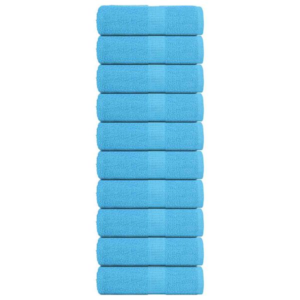 vidaXL Ručn&iacute;ky FROGN 10 ks tyrkysov&eacute; 30x30 cm 360 g/m&sup2;